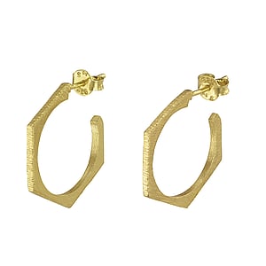 Shrestha Designs oorstekers Zilver 925 Goud-laagje (verguld)