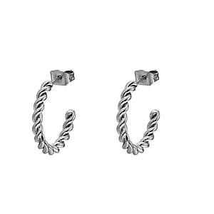 Fashion ear studs Stainless Steel Spiral