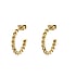 Fashion Orecchini a perno Acciaio inox Rivestimento PVD (colore oro) Spirale