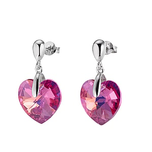 Pendientes de plata Plata 925 Cristal premium Corazn Amor