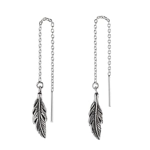 Pendientes de plata Plata 925 Pluma