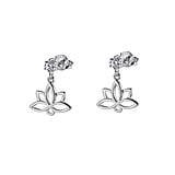 Silver ear studs Silver 925 zirconia Flower