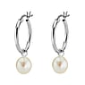 Silver earrings with pearls Silver 925 Fresh water pearl