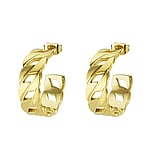 Pendientes fashion Acero fino Revestimiento PVD (color oro)