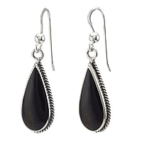 Silver earrings with Resin. Length:21mm. Width:10mm. Shiny.  Drop drop-shape waterdrop