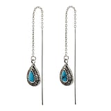 Silver earrings Silver 925 Gemstone Drop drop-shape waterdrop