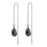 Silver earrings Silver 925 Resin Drop drop-shape waterdrop