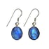 Moonstone silver earrings Silver 925 Blue moonstone