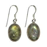 Silver earrings with stones Silver 925 Labradorite