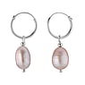 Silver earrings with pearls Silver 925 Fresh water pearl