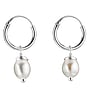 Silver earrings with pearls Silver 925 Fresh water pearl