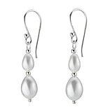Silver earrings with pearls Silver 925 Synthetic Pearls