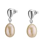 Silver earrings with pearls Silver 925 Fresh water pearl