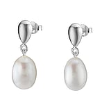 Silver earrings with pearls Silver 925 Fresh water pearl