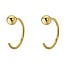 Fashion dangle earrings Surgical Steel 316L PVD-coating (gold color)