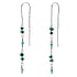 Silver earrings with stones Silver 925 Amazonite Turquoise