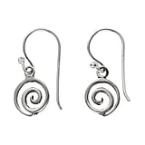 Silver earrings Silver 925 Spiral