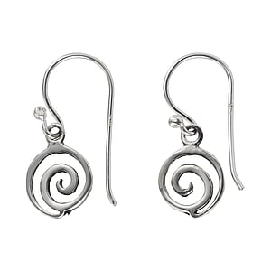 Silver earrings Silver 925 Spiral
