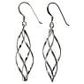 Silver earrings Silver 925 Wave Eternal Loop Eternity