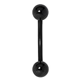 Piercing ceja Bioplast Acero quirrgico Revestimiento PVD (negro)