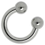 Oversize Piercing aus Chirurgenstahl 316L. Querschnitt :4mm. Glnzend.