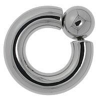 Oversize Piercing out of Surgical Steel 316L. Cross-section:8mm. With threaded coupling.