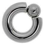 Oversize Piercing out of Surgical Steel 316L. Cross-section:9mm. With threaded coupling.