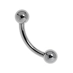 Oversize Piercing out of Surgical Steel 316L. Cross-section:2,5mm. Ball diameter:6mm.