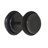 Fake Plug de acero Acero quirrgico Revestimiento PVD (negro) PVC