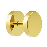 Acciaio Fake-Plug Metallo chirurgico 316L Rivestimento PVD (colore oro)