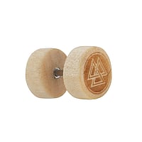 Legno Fake-Plug in Metallo chirurgico 316L. Lunghezza barretta:5mm. Sezione:1,2mm. Larghezza:10mm. Con chiusura a vite.  Triangolo Trilatero