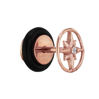 SoulCats® 1 Paio Fake Plugs Stelle In Acciaio Inossidabile - Orecchini A Perno Da 7 Mm Con Barra Sottile - Argento