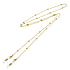 Sunglass chain Stainless Steel PVD-coating (gold color) Plastic