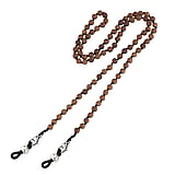 Sunglass chain Wenge wood Silver 925 Plastic