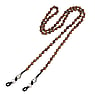 Sunglass chain Wenge wood Silver 925 Plastic