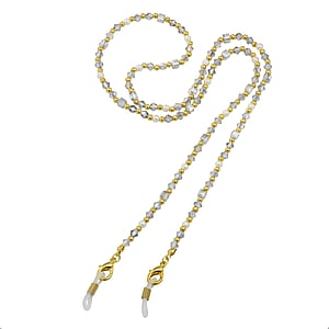 Sunglass chain PVC Stainless Steel PVD-coating (gold color) Brass Glass Synthetic Pearls
