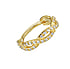 Joyas de oro para las orejas Oro de 18K Zirconia premium Eternidad Lazo Eternal