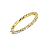 Genuine gold earring(s) 18K Gold Premium zirconia