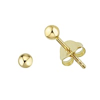 Genuine gold earring(s) with 14K gold. Width:3mm. Shiny.