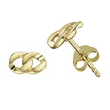 Genuine gold earring(s) 14K gold Eternal Loop Eternity