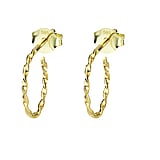 Genuine gold earring(s) 14K gold Eternal Loop Eternity