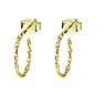 Genuine gold earring(s) 14K gold Eternal Loop Eternity