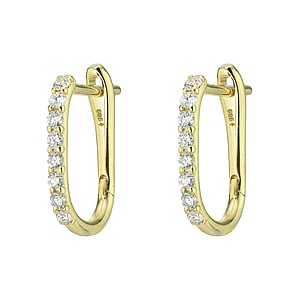 Joyas de oro autntico para las orejas Oro de 14K Diamante de laboratorio