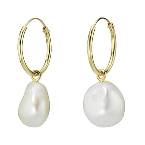 Genuine gold earring(s) 14K gold Fresh water pearl