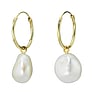 Genuine gold earring(s) 14K gold Fresh water pearl