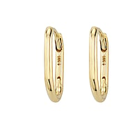 Genuine gold earring(s) with 14K gold. Width:1,3mm. Diameter:8mm. Shiny.