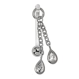 Genital piercings Surgical Steel 316L Bioplast zirconia Drop drop-shape waterdrop