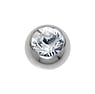 1.6mm Piercing ball Surgical Steel 316L Premium crystal