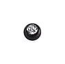 Bola de piercings 1.6mm Acero quirrgico Cristal premium Revestimiento PVD (negro)