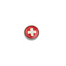 1.6mm pallina per piercing Metallo chirurgico 316L Resina epossidica Croce Svizzera